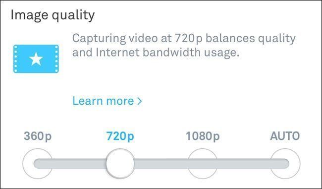 Come modificare la qualità video della tua Nest Cam