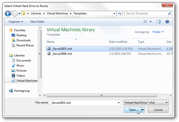 Hvordan endre størrelse på en Microsoft Virtual Hard Drive (VHD)-fil