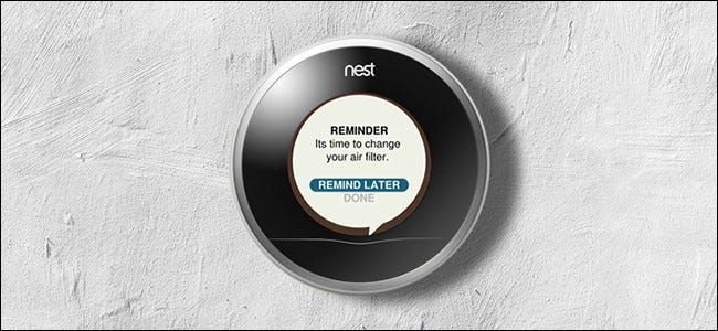 Cara Menetapkan Peringatan Penapis Udara dengan Termostat Nest Anda