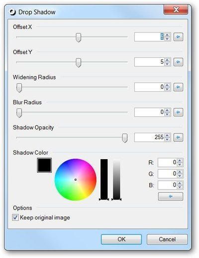 Cum să adăugați un efect de umbră la Paint.NET