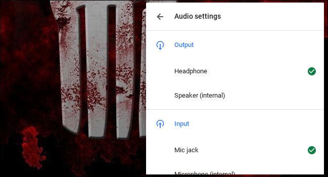 Chromebook پر آڈیو آؤٹ پٹس کو کیسے تبدیل کیا جائے۔
