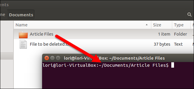 Terminal openen naar een specifieke map in de bestandsbrowser van Ubuntu