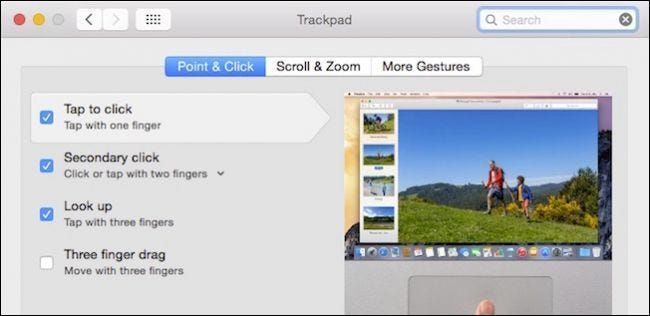 Kā ar peles labo pogu noklikšķināt ar diviem pirkstiem un citiem OS X skārienpaliktņa žestiem