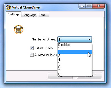 Monta più immagini ISO usando Virtual CloneDrive