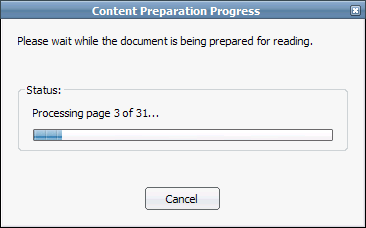 Adobe Reader 8 में संदेश 'कृपया प्रतीक्षा करें जबकि दस्तावेज़ पढ़ने के लिए तैयार किया जा रहा है' को हटा दें