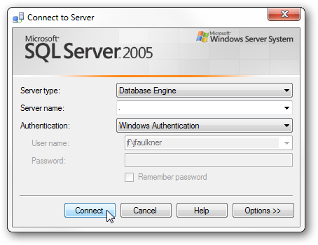 Restauración de una copia de seguridad de una base de datos SQL mediante SQL Server Management Studio