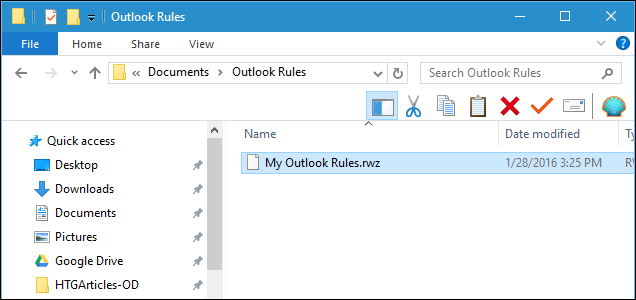 Cómo exportar e importar reglas en Outlook