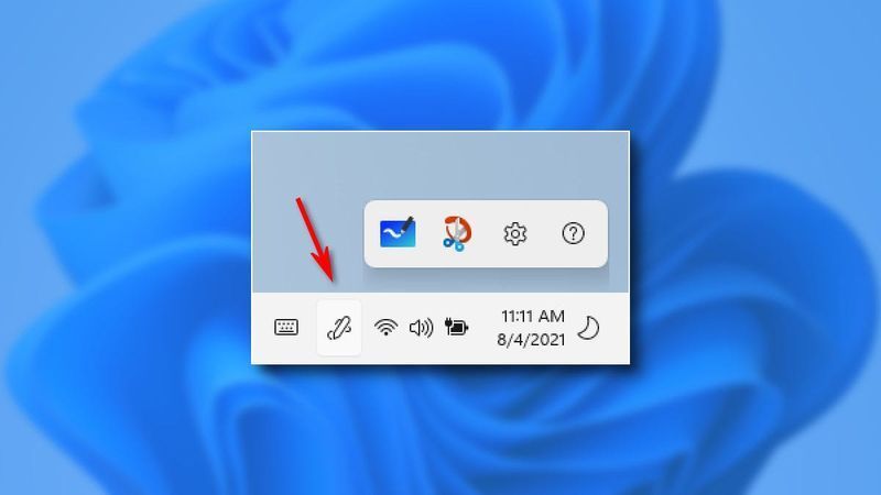 Windows 11에서 펜 메뉴 작업 표시줄 아이콘을 표시하는 방법