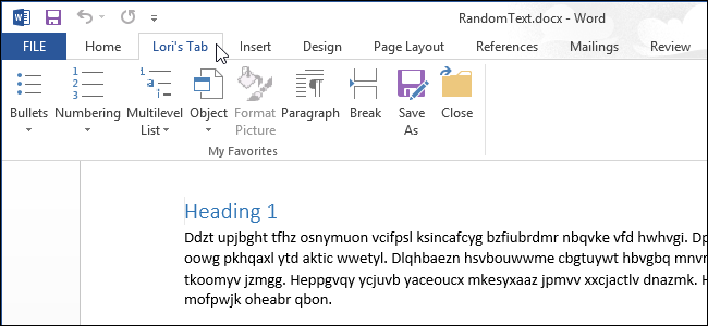 Как да създадете персонализиран раздел на лентата на Microsoft Office