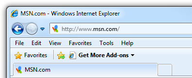 Cara Menyesuaikan Bar Tajuk Internet Explorer 8
