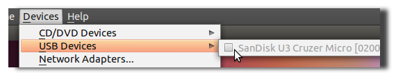 Prijunkite USB įrenginius į „Virtualbox“ naudodami „Ubuntu“.