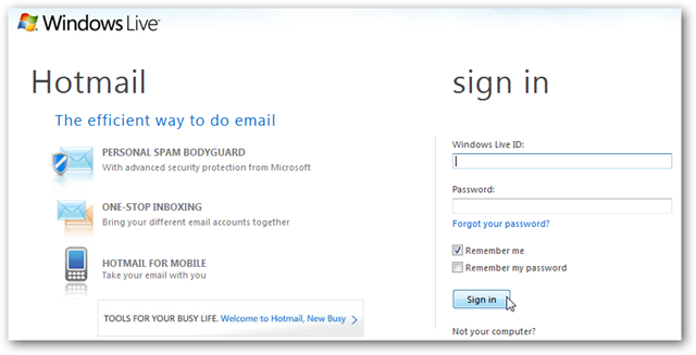 Lawatan Tangkapan Skrin: Gelombang Hotmail Baharu 4
