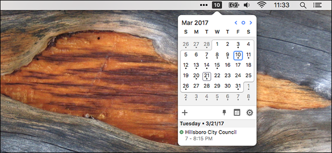 So fügen Sie der macOS-Menüleistenuhr einen Dropdown-Kalender hinzu