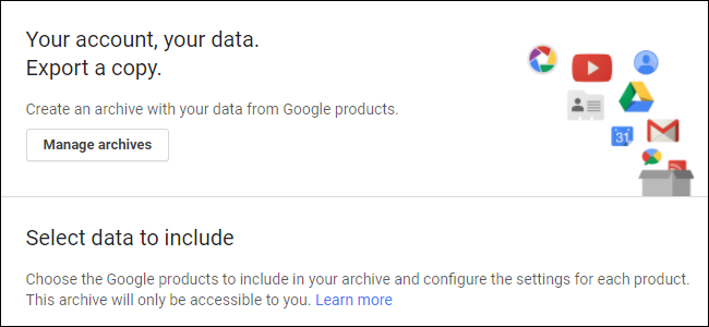 Как да изтеглите архивен архив на всичките си Gmail, календар, документи и други данни в Google