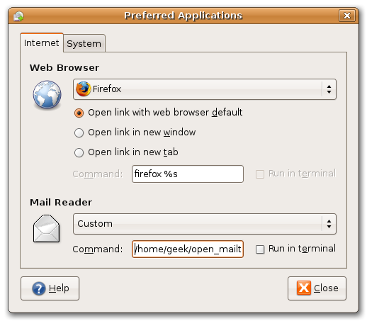 Tetapkan Gmail sebagai Pelanggan Mel Lalai dalam Ubuntu