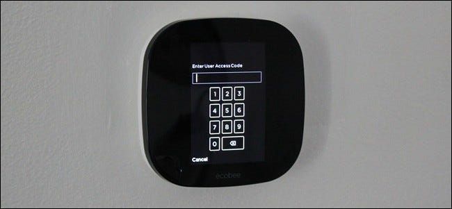Slik låser du din Ecobee-termostat med en PIN-kode
