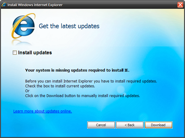 Ieskats Internet Explorer 8 Beta 1