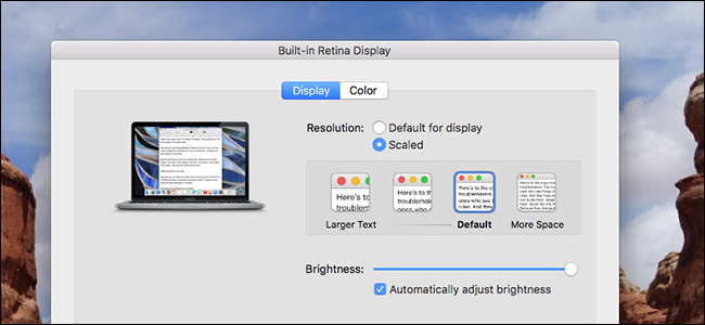 So vergrößern Sie Text und Symbole auf dem Retina-Bildschirm Ihres Mac