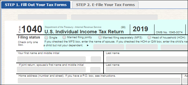 Bezmaksas aizpildāmo nodokļu veidlapu vietne, ko pārvalda IRS.