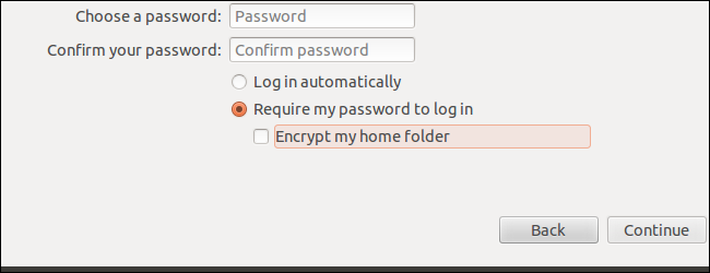 Kaip išjungti namų aplanko šifravimą įdiegus Ubuntu