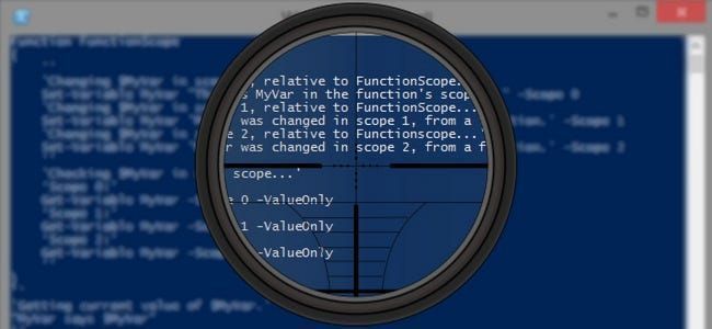 Hoe scopes van invloed zijn op PowerShell-scripts