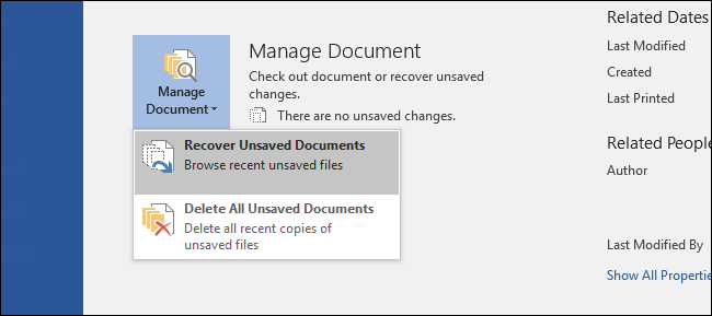 Как да възстановите незапазен файл на Microsoft Office