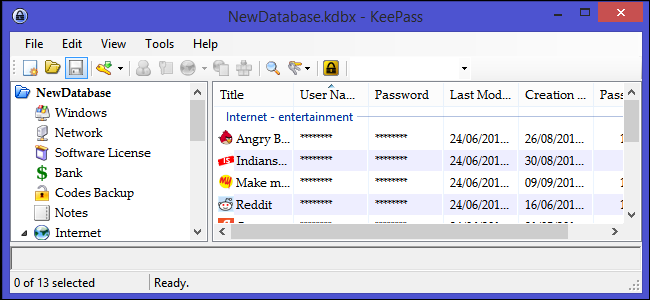 כיצד לארגן טוב יותר סודות באמצעות Keepass Password Manager