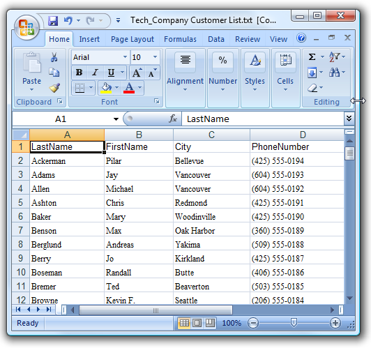 Преобразувайте електронна таблица на Excel в текстов файл с разделители на табулатори