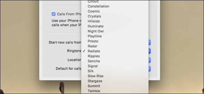 Как изменить мелодии звонков и сообщений в OS X