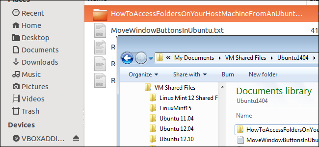 Kaip pasiekti pagrindinio kompiuterio aplankus iš „Ubuntu“ virtualiosios mašinos „VirtualBox“.