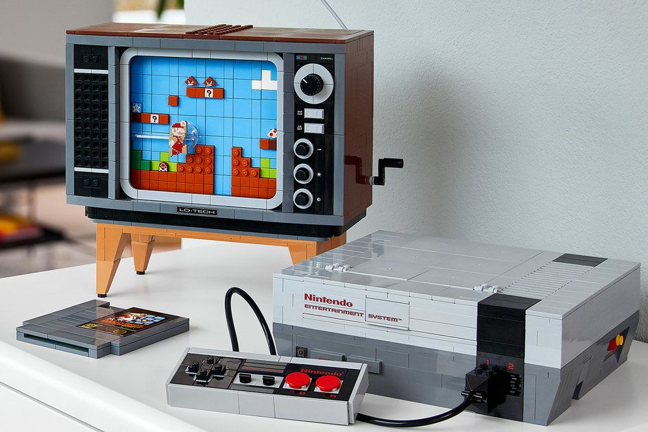 Oficial de Lego Nintendo Entertainment System, construye tu propia NES con CRT TV