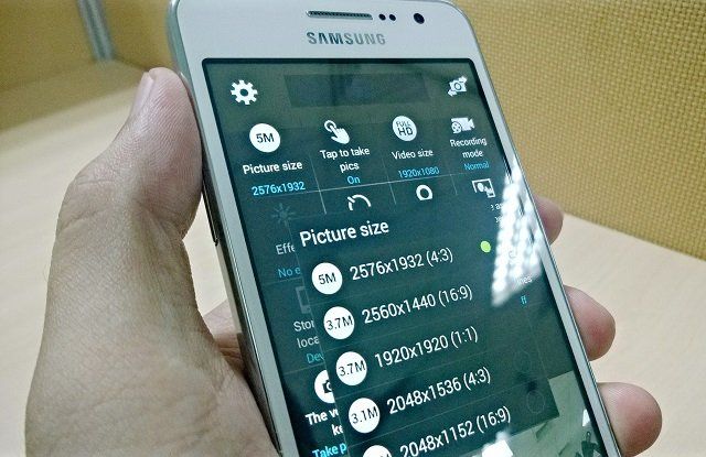 يُظهر تسريب Samsung Galaxy Grand Prime كاميرا أمامية بدقة 5 ميجابكسل على نظام Android الميزانية ، فقط للصور الشخصية
