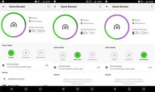 Obrazovky softwaru Razer Phone se zobrazují na obrázku 3