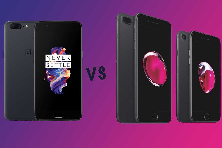 OnePlus 5 vs Apple iPhone 7 vs iPhone 7 Plus: Aký je rozdiel?