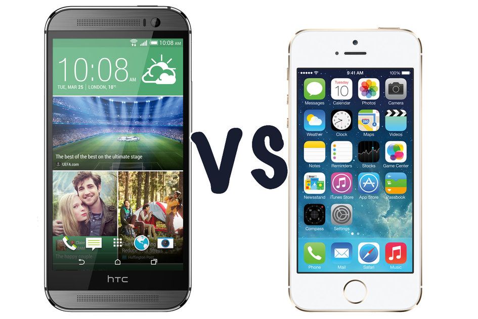 HTC One (M8) vs iPhone 5S: Jaký je rozdíl?