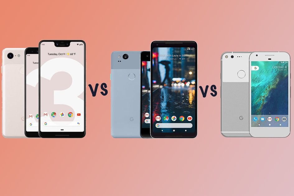 Google Pixel 3 vs Pixel 2 vs Pixel: ¿Cómo han cambiado los teléfonos inteligentes Pixel?