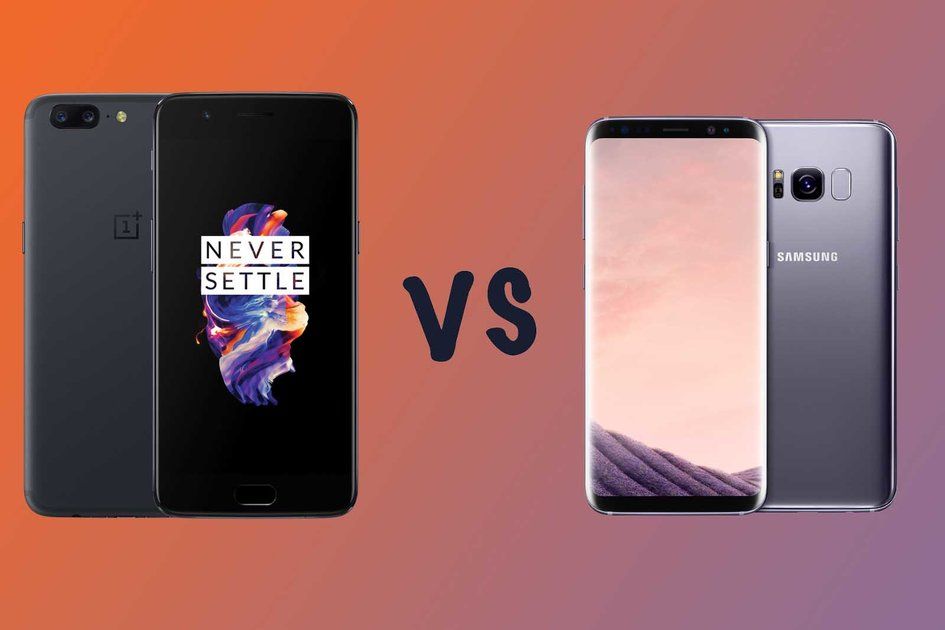 OnePlus 5 vs Samsung Galaxy S8: Hva er forskjellen?