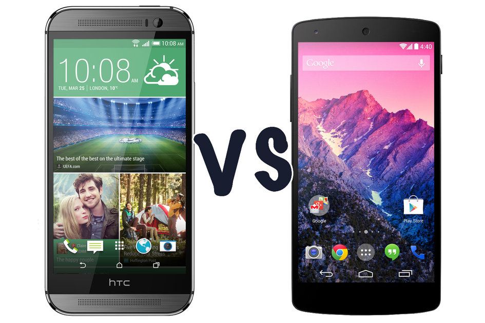 HTC One (M8) vs Google Nexus 5: Vad är skillnaden?
