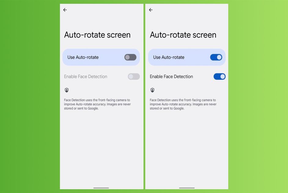 كيفية استخدام شاشة التدوير التلقائي الجديدة لنظام Android 12 مع ميزة اكتشاف الوجه