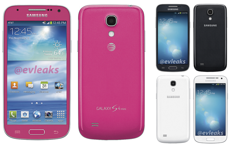 „Samsung Galaxy S4 Mini“ nutekėjimas AT&T ir „Sprint“ atskleidžia naujas spalvas, nukreiptas į JAV