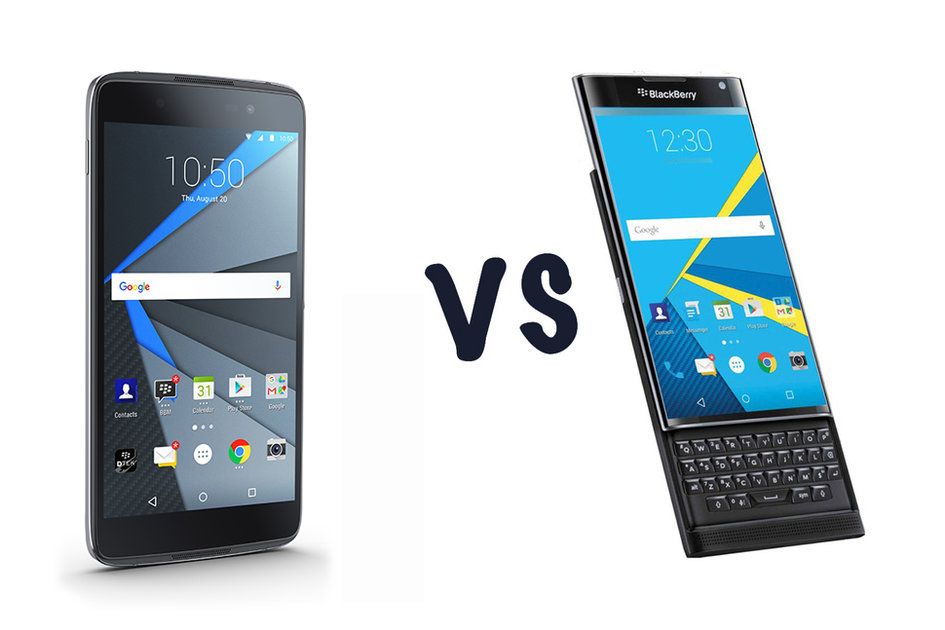 BlackBerry DTEK50 vs BlackBerry Priv: Aký je rozdiel?
