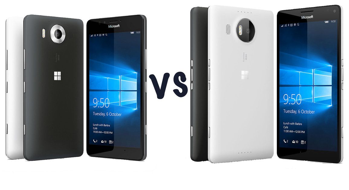 Microsoft Lumia 950 pret Lumia 950 XL: kāda ir atšķirība?