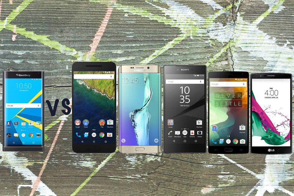 BlackBerry Priv vs Nexus 6P, Galaxy S6 edge Plus, Xperia Z5 Premium, OnePlus 2, LG G4: Aralarındaki fark nedir?