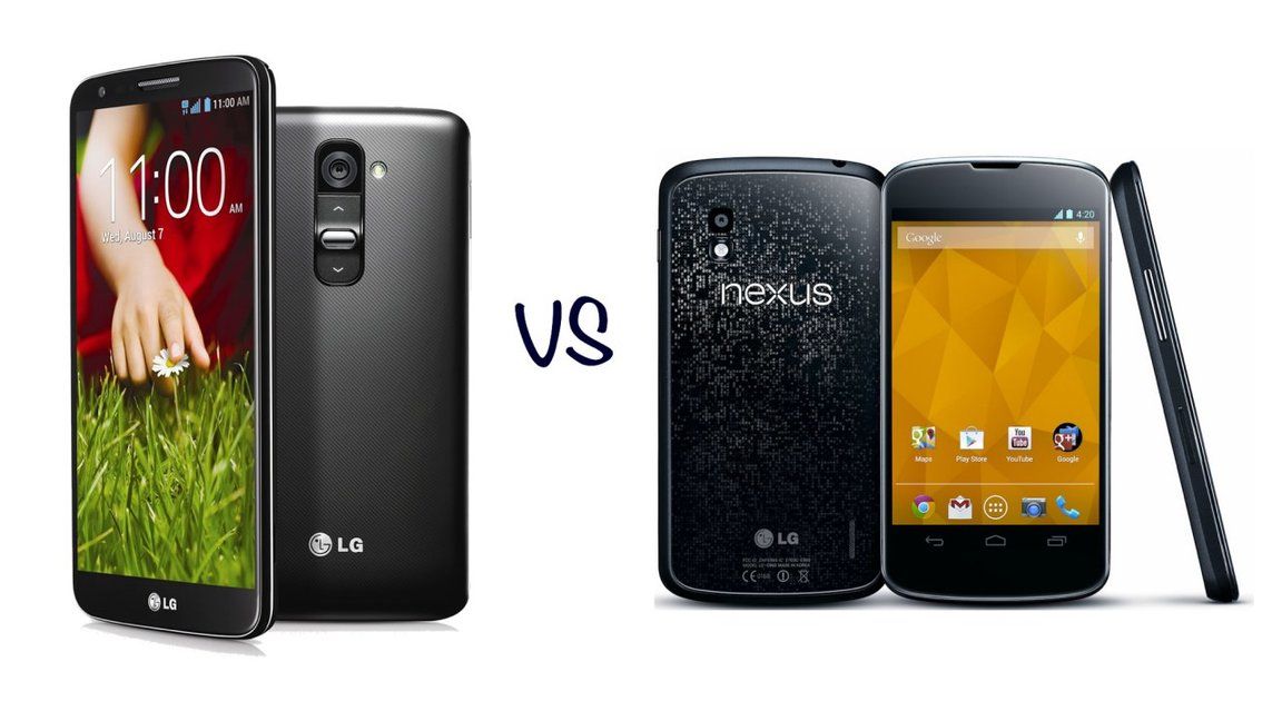 LG G2 vs Nexus 4 : quelle est la différence ?