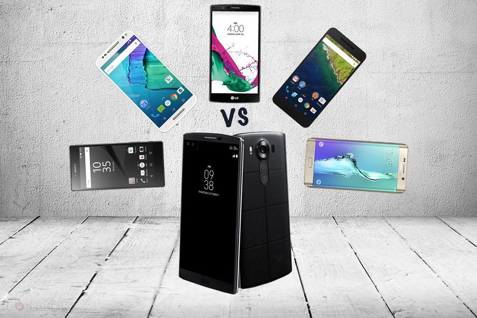 LG V10 срещу Galaxy S6 edge Plus, Xperia Z5 Premium, Nexus 6P, Moto X Style и LG G4: Каква е разликата?