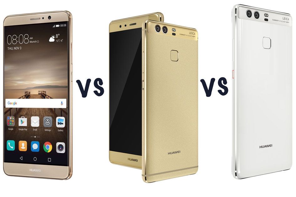 Huawei P9 vs Huawei P9 Plus vs Huawei Mate 9: Was ist der Unterschied?