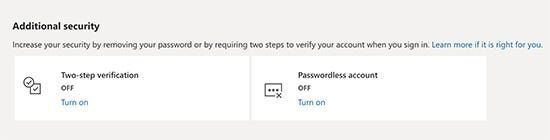 Microsoft без парола