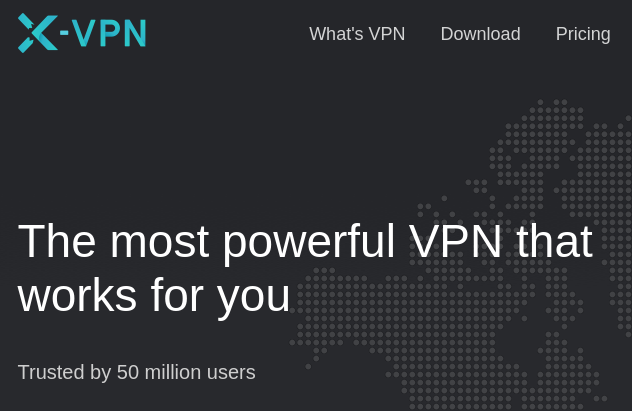 Reclamación del sitio X-VPN
