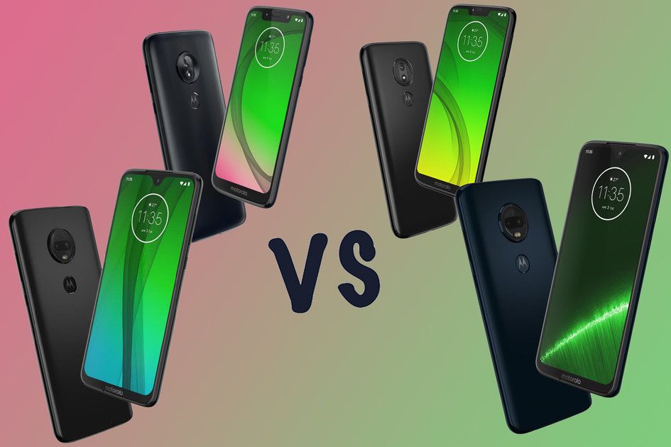 Motorola Moto G7 -seriens sammenligning: Plus vs Play vs Power