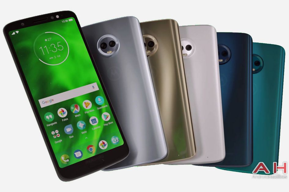 Утечка Moto G6 Plus показывает телефон в пяти разных цветах